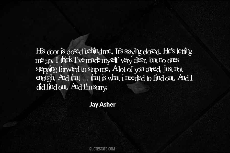 Quotes About What Goes On Behind Closed Doors #123144