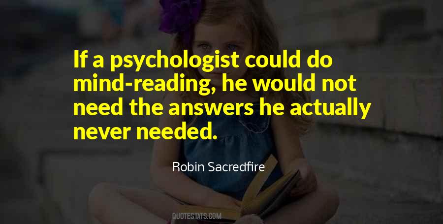 Quotes About Mind Reading #1645693