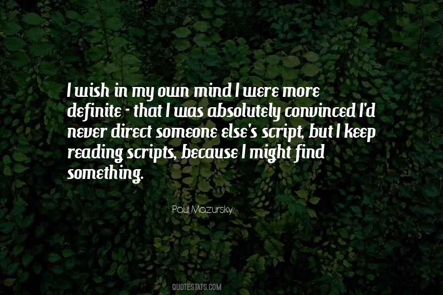 Quotes About Mind Reading #26550
