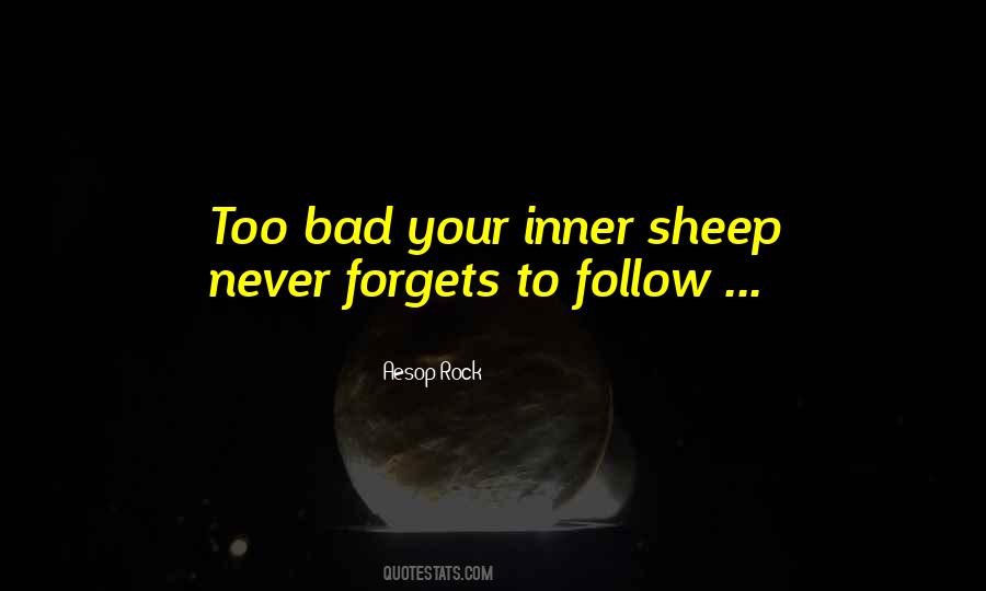 Sheep Follow Quotes #542803