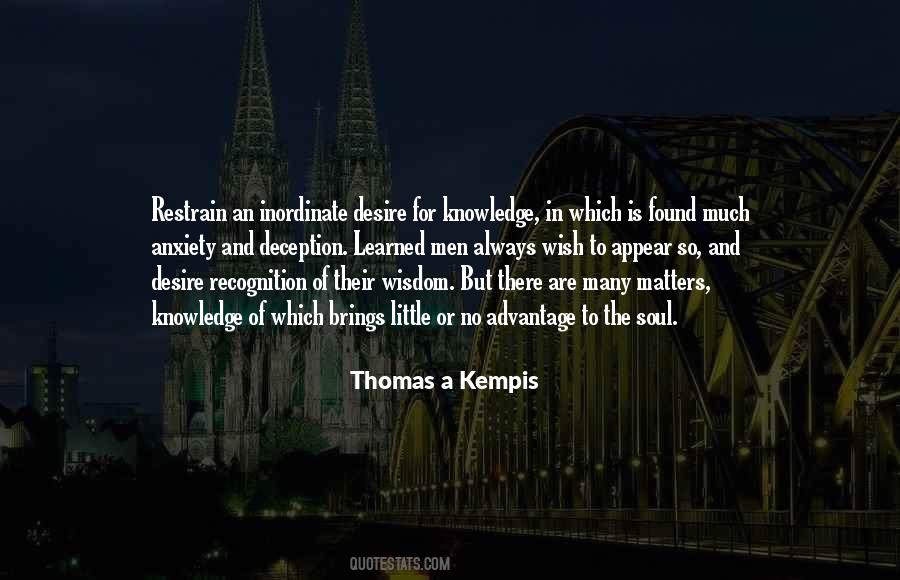 Desire For Recognition Quotes #239918