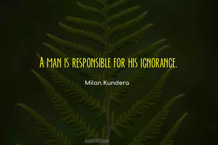 Quotes About Responsible Man #1153399