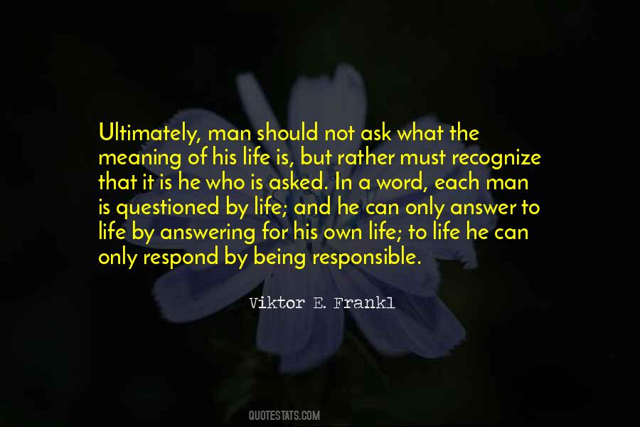 Quotes About Responsible Man #842401