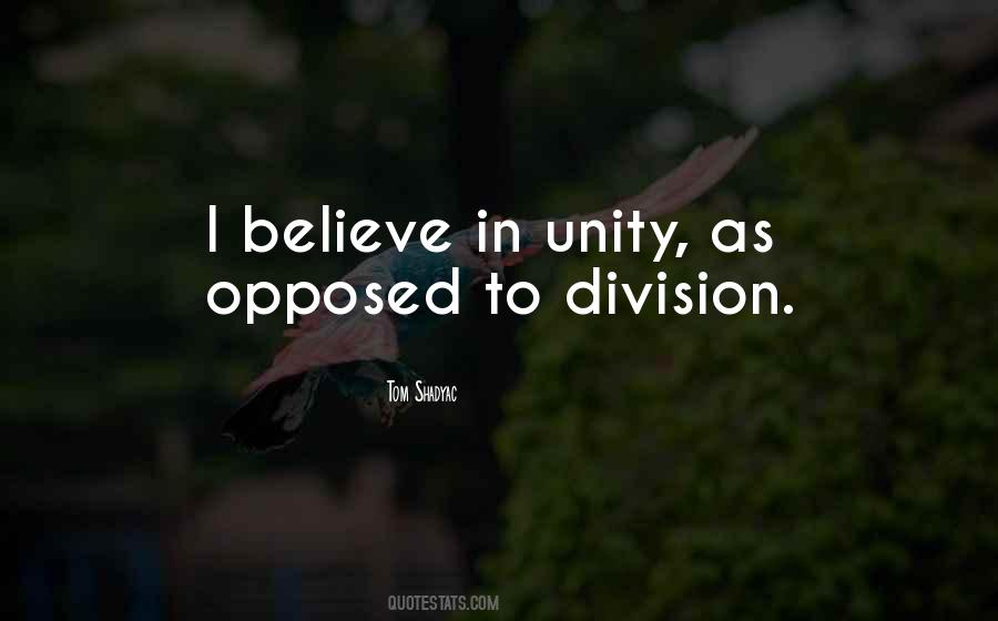 Unity Not Division Quotes #1716553