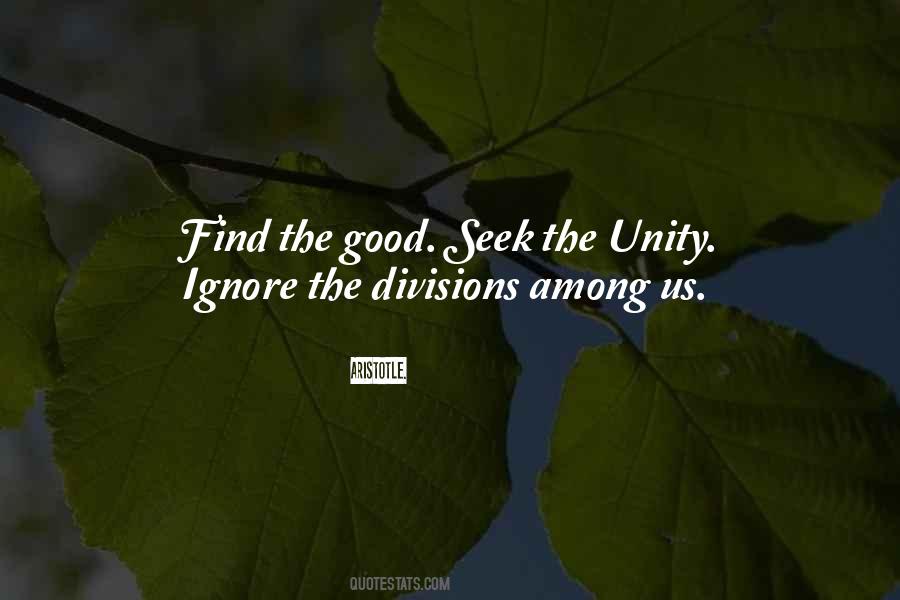 Unity Not Division Quotes #1757205