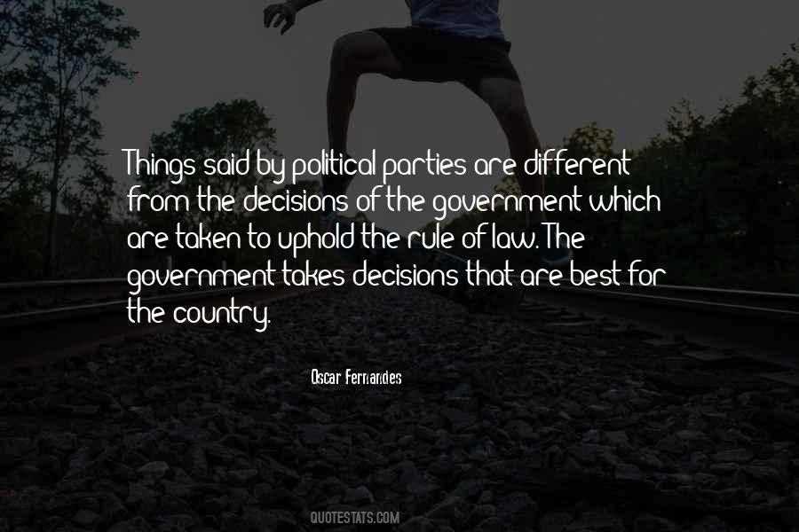 Political Decisions Quotes #1449317