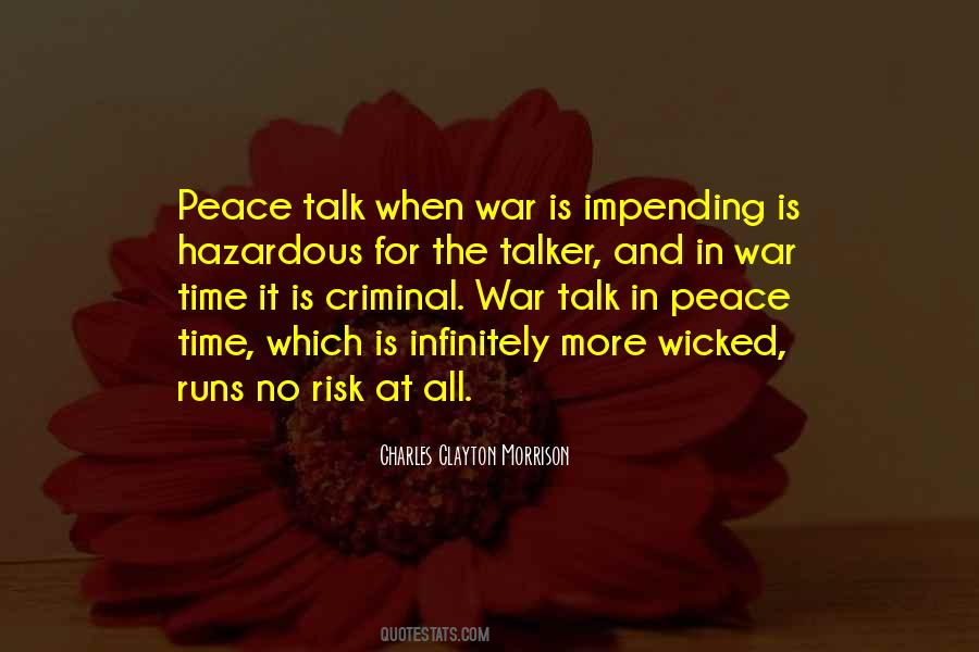 Quotes About Impending War #318603