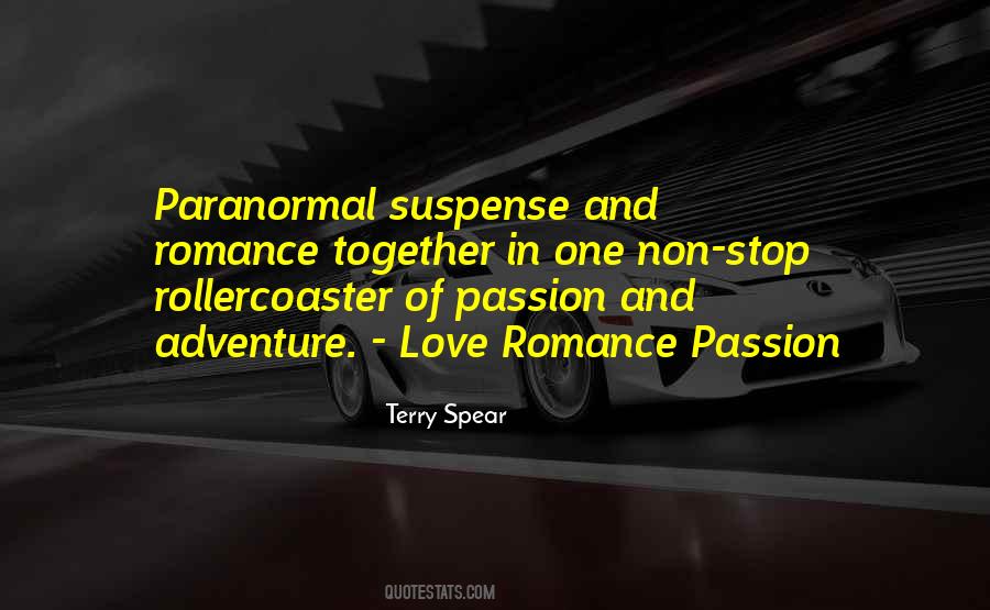 Paranormal Romance Suspense Quotes #1369378