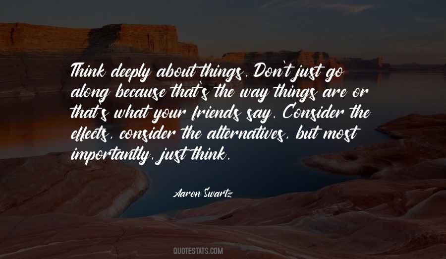 Quotes About Thinking Deeply #143092