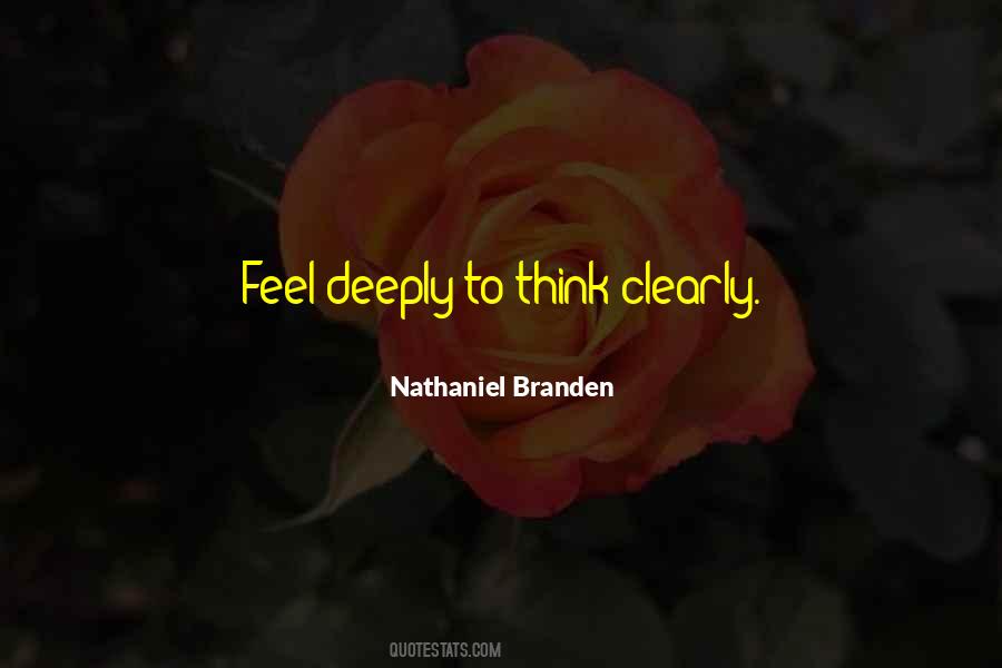 Quotes About Thinking Deeply #231387