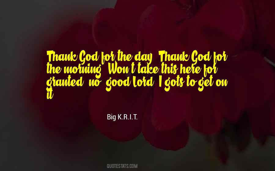 Quotes About Good Morning God #642063