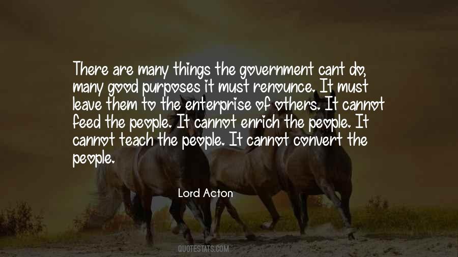 Quotes About Purpose Of Government #1335638