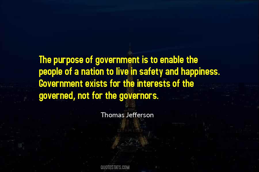 Quotes About Purpose Of Government #155771