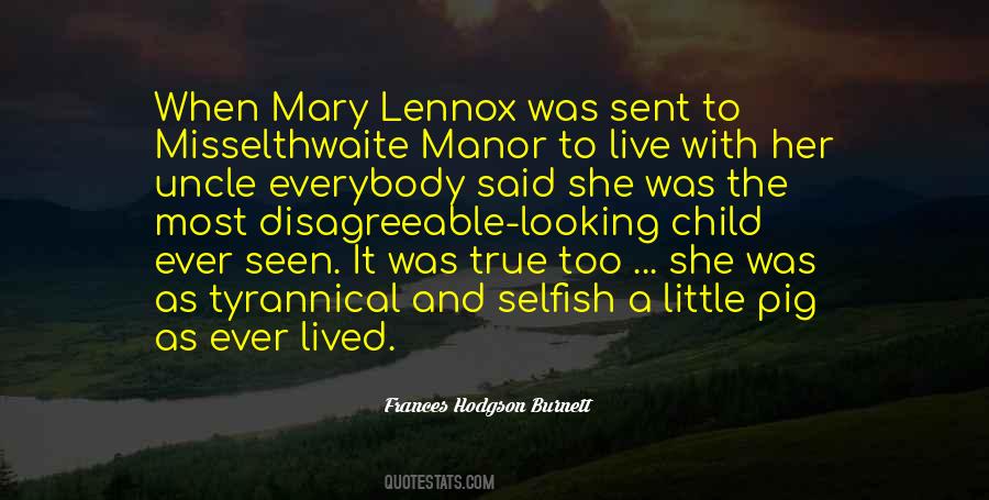 Quotes About Mary Lennox #1023702