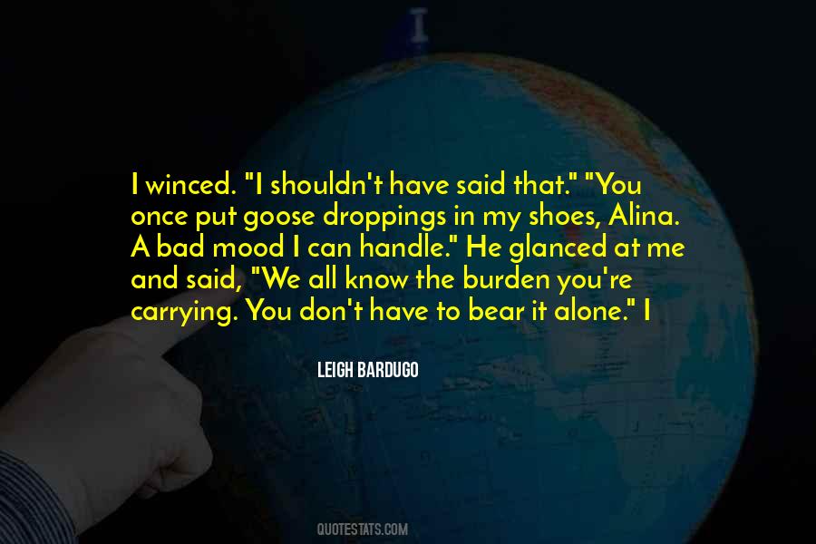 Carrying Burden Quotes #16065