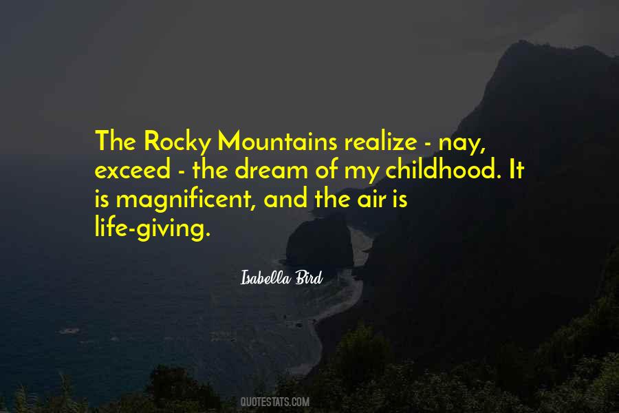 Quotes About Rocky Mountains #899563