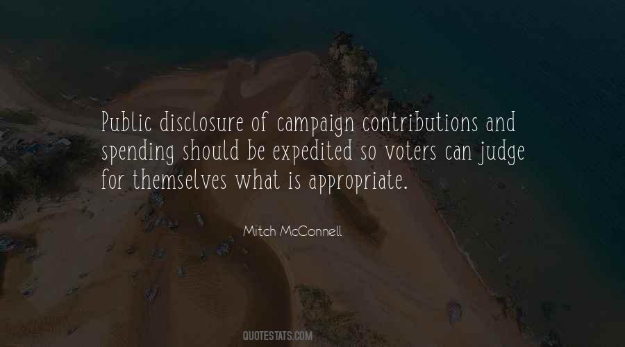 Quotes About Campaign Contributions #474548