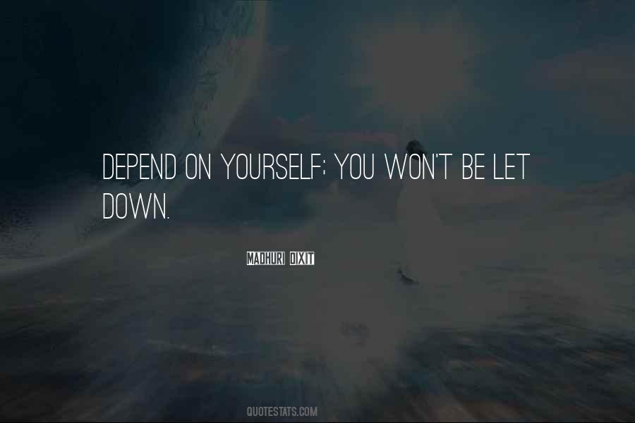 Quotes About Be Let Down #1720537