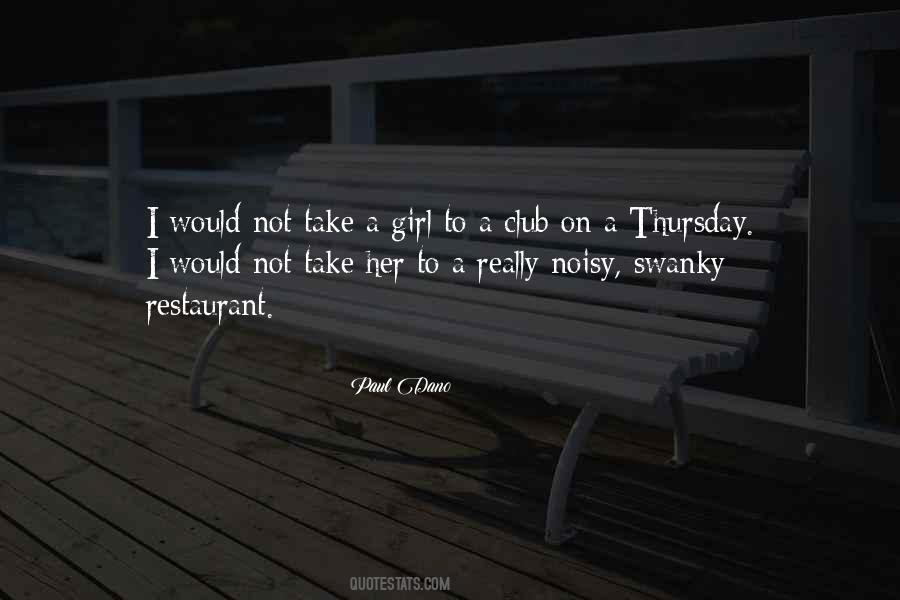Quotes About Thursday #1333588