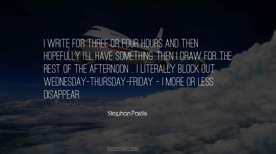 Quotes About Thursday #958858