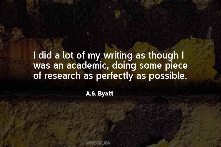 Quotes About Academic Research #1104239