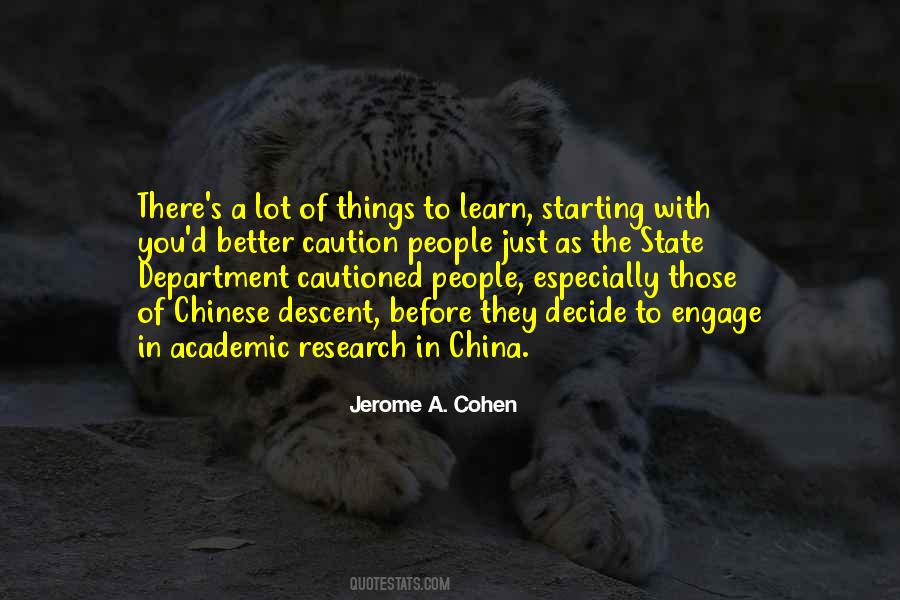 Quotes About Academic Research #1418718