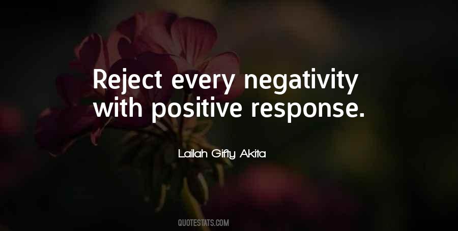 Positive Response Quotes #952772