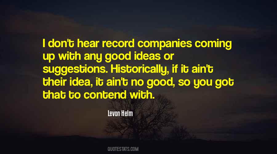 Quotes About Record Companies #1272091