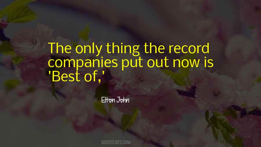 Quotes About Record Companies #926169