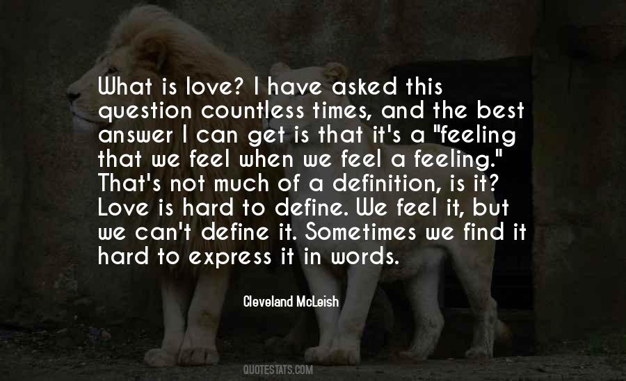 Feeling That Quotes #1654845