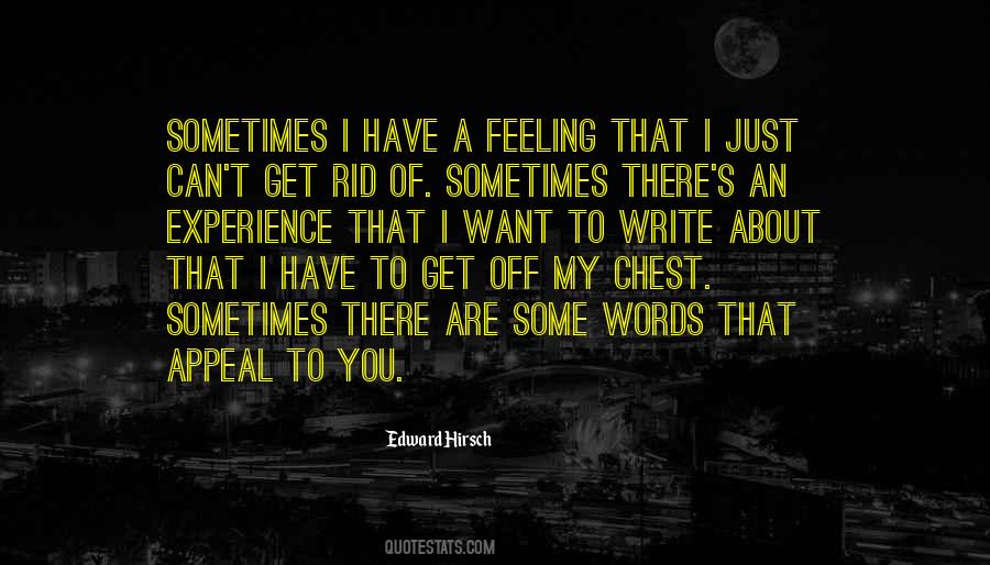 Feeling That Quotes #1670906