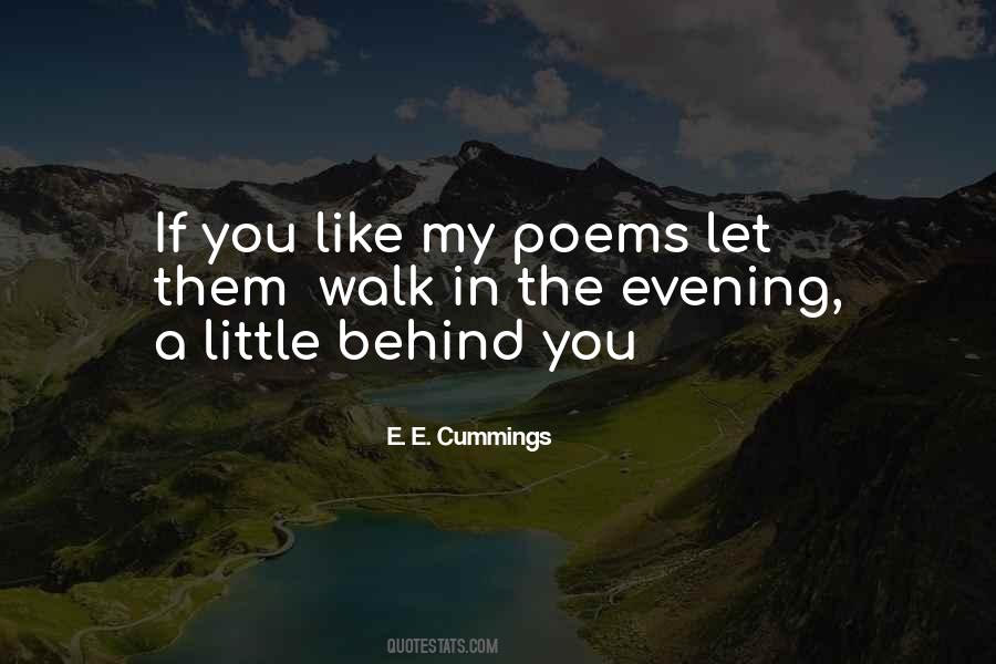 Quotes About Evening Walk #278122