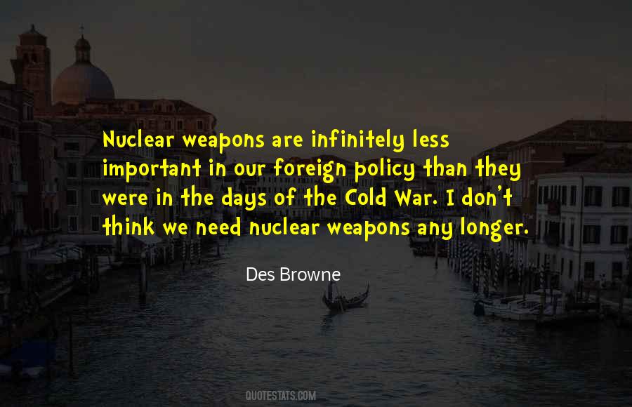 Quotes About Nuclear Weapons #450924