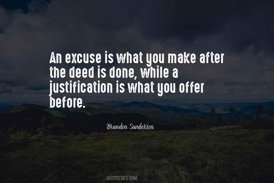 Quotes About Justification #992292