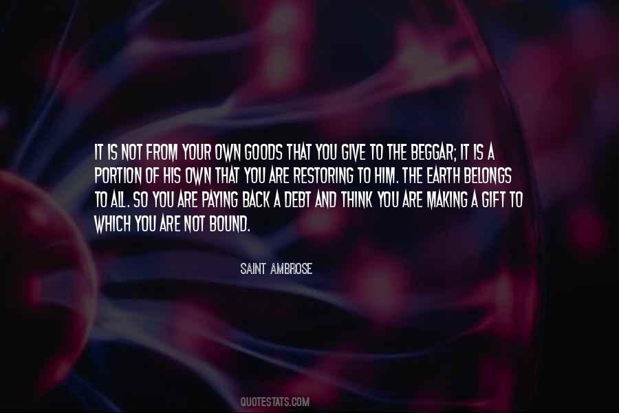 Quotes About Paying Back #1361052