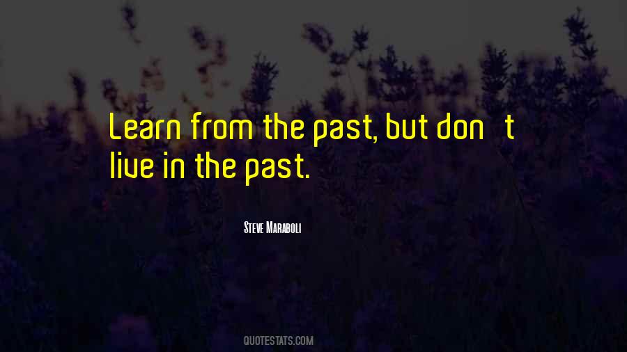 Quotes About Learn From The Past #759421