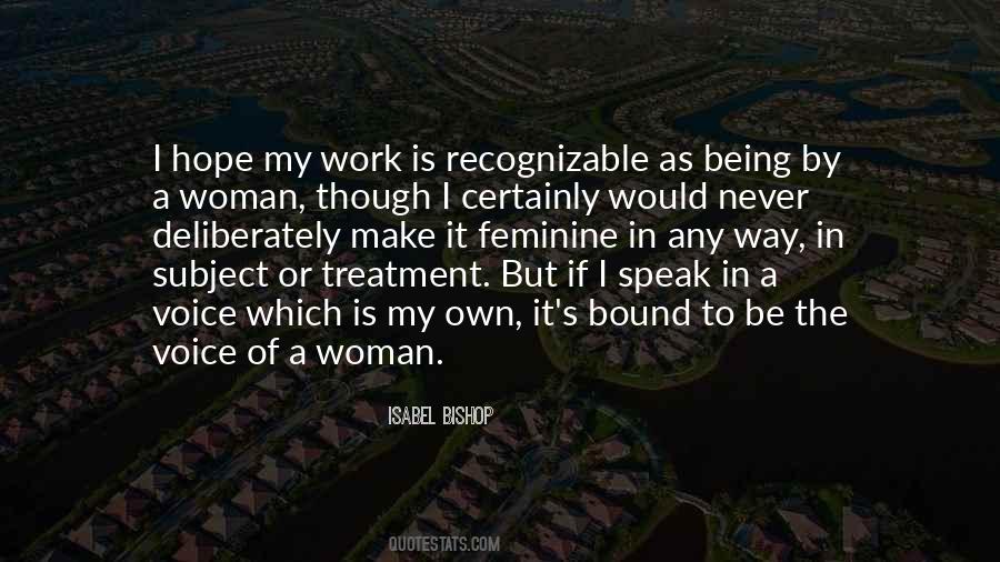 Quotes About A Woman's Voice #1569864