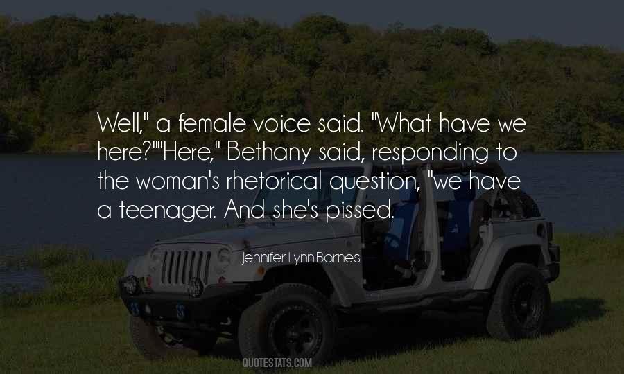 Quotes About A Woman's Voice #476648