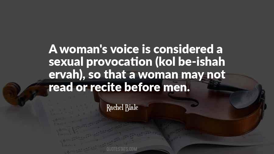 Quotes About A Woman's Voice #578792