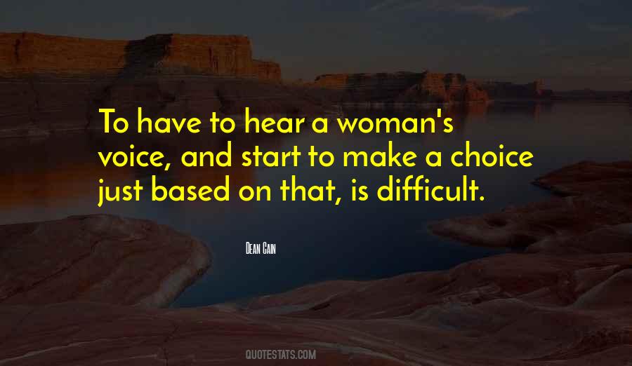 Quotes About A Woman's Voice #725823