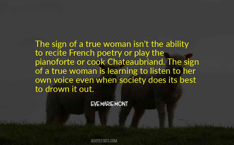 Quotes About A Woman's Voice #751531