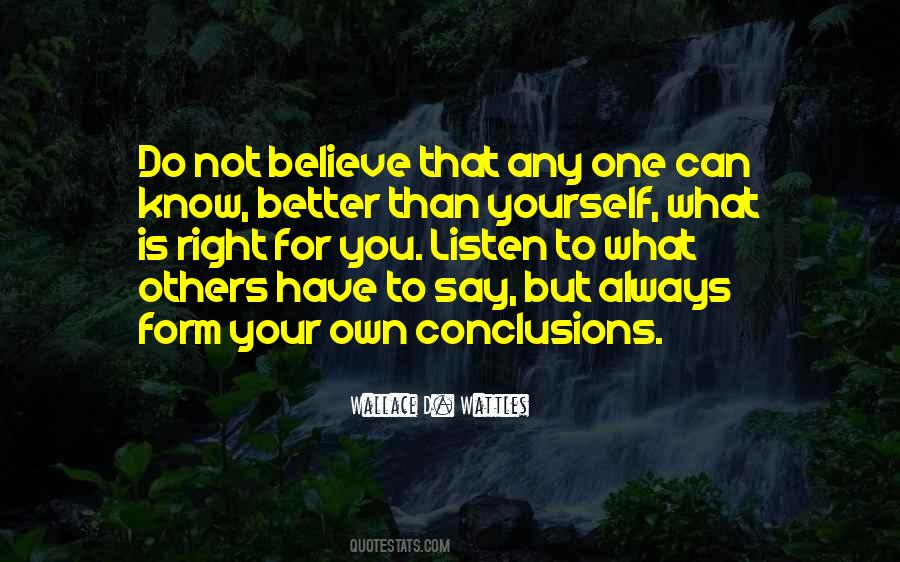 What Is Right For You Quotes #1210954