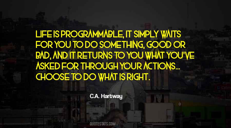 What Is Right For You Quotes #205444