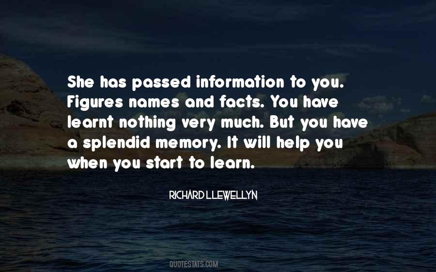 Quotes About Memory And Learning #1587427