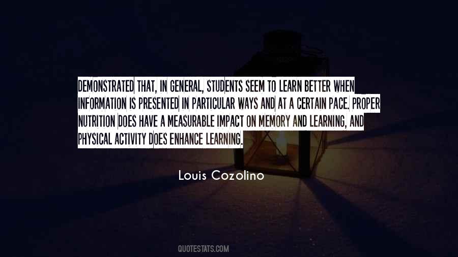 Quotes About Memory And Learning #489051