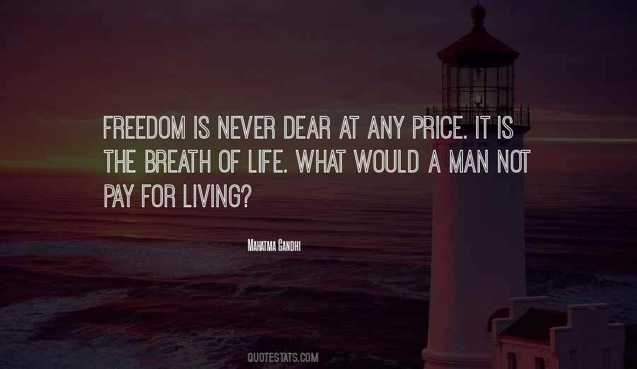 Price Of Life Quotes #248301