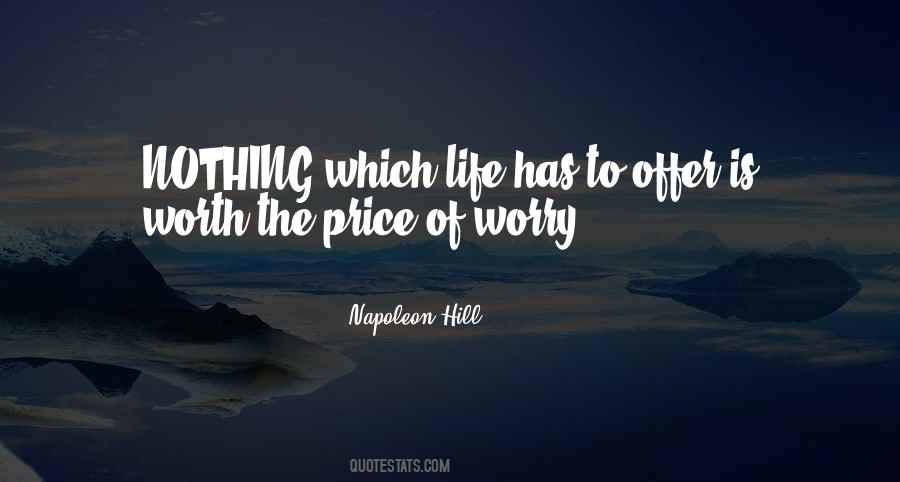 Price Of Life Quotes #307971