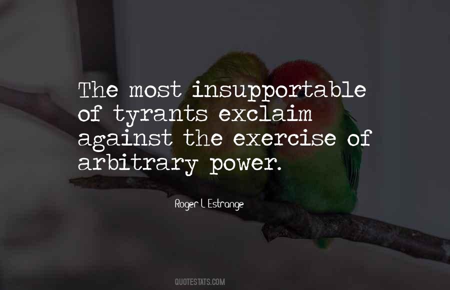 Arbitrary Power Quotes #1191737