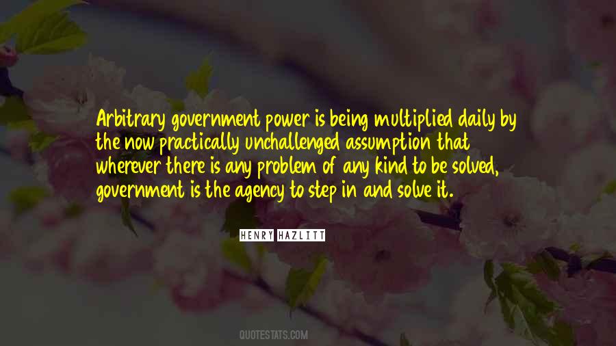 Arbitrary Power Quotes #1356662