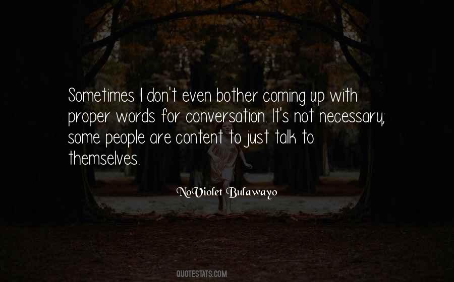 Necessary For Proper Quotes #365479